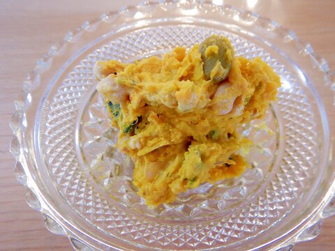 電子レンジで簡単に♪かぼちゃサラダ